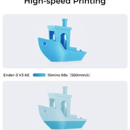 creality 3IDEA Ender 3 V3 KE 3D Printer, 500mm/s Max High-Speed 3D Printers with Auto Leveling, Dual Cooling, Smart UI and Dual Z-axis, Supports Smooth Printing image 3