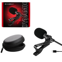 HUMBLE HB-C01 Lavalier Lapel Condenser Mic for Android, USB Type C Microphone for YouTube Vlogging Facebook Interview Livestream Video Recording and All(1.5 Meter) image 1