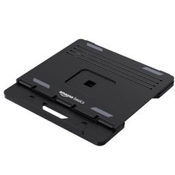amazon basics Adjustable Laptop Riser Stand | Wide Compatibility | Multiple Adjustable Angles | Ventilated & Secure Design image 5