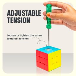 Cubelelo Drift Warrior 3x3 Stickerless Cube | Beginner Speedcube for Kids Boys Girls Above 3 4 5 6 Years Old & Above | Magic Puzzle Toy | Durable & Smooth Cube with Anti-Pop Design 3 3 image 4
