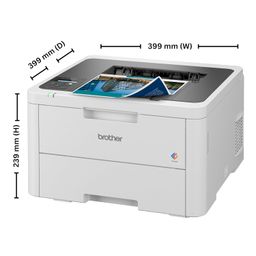 Brother HL-L3220CDW (New Launch) Automatic Duplex Color Laser LED Printer, 1 Line LCD Display, 256 MB Memory, 250 Sheets Paper Tray, USB 2.0, WiFi (Dual Band), WiFi Direct, 18 PPM, Free Installation image 2