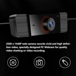 Shanrya Wireless Webcam, Automatic Low Light Correction 2K 5FHD Desktop Computer Camera High Definition for Computer(WB9) image 2
