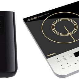 Philips Digital Air Fryer for Home with Touch Control & Digital Display, 7 Pre-set Menu, 1400W, 4.1 Ltr, with Rapid Air Technology & Philips Viva Collection Induction Cooktop image 1