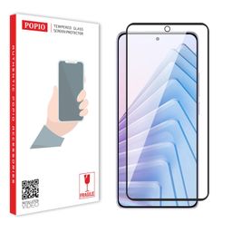 POPIO Tempered Glass Screen Protector Compatible for Redmi Note 14 5G (Black) Edge to Edge Coverage, Pack of 1 image 1