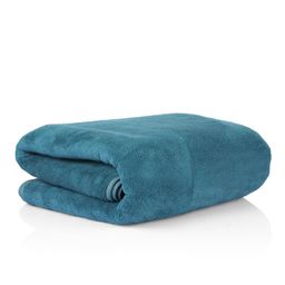 Glivary Microfiber Large Bath Towels Extra Soft Plush & Quick Dry High Absorbency Large Size Towels for Bathing(70 * 140 cm) (Greenish Blue) image 1