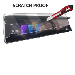 honey tempered hub Touch Screen Guard For MAHINDRA XUV700 2024 AX3 AX5 AX7 / Dual 10.25 Inch Infotainment System & Instrument Cluster Protector / XUV 700 2021 - Running Car Audio Display Accessory [Not Tempered Glass] image 4