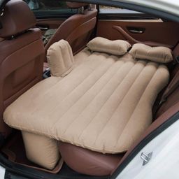 Kingsway Polyvinyl Chloride(PVC) Inflatable Car Bed Mattress Universal for All Cars Used for Travelling,Campaigning and for Long Tours(Color : Beige) image 1