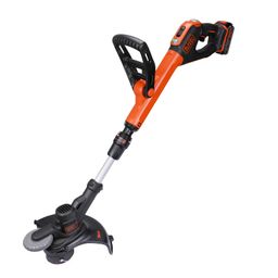 beyond by BLACK+DECKER: STC1820EPCF-B1 |18V Lithium-ion Cordless POWERCOMMAND™ String Trimmer with Bed Edger Attachment| 18 V, Li-ion Battery| Cutting Width 28 cm | Suitable for Home Gardens image 1