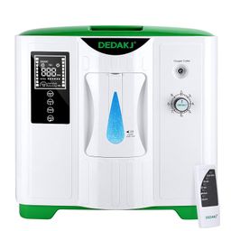 DEDAKJ 2-9L/min Flow Oxygen Concentrator O2 Generator Portable Intelligent Home Air Purifier 93% High Purity AC 220V Remote Control for Home and Travel Car Use image 1