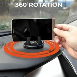 HUMBLE Universal 360° Rotatable Dashboard Mount Smartphone Holder Anti-Slip Silicone Mount for Car, Office & Home Adjustable Stand for Portrait & Landscape Viewing image 4