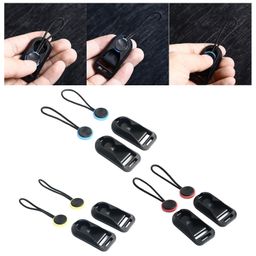 2 Pairs Quick Release Connectors Qd Loops for Compatible with Camera Shoulder Strap Key Ring Red image 4