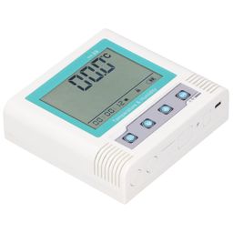 fafeicy Temperature Data Logger, USB Temperature Logger with LCD Display for Office Workshop image 2