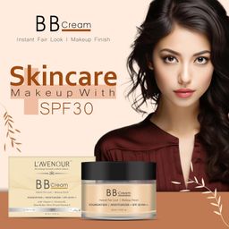 l'avenour BB Cream for Instant Fair Look, Makeup Finish & UV Protection with SPF 30 PA++ Niacinamide, Vitamin E | SLS & Paraben FreeTinted Moisturiser for Women & Men - 30ml image 4