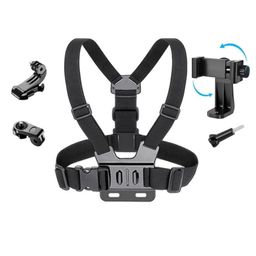 Quikprof Adjustable Chest Mount for Mobile Phone, All Action Cameras | Chest Mobile Holder | Chest Mobile Holder for vlogging | Chest Mount for Mobile and Action Cameras image 1