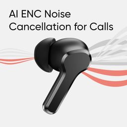 realme Buds T110 Bluetooth Truly Wireless in Ear Earbuds with mic, AI ENC for Calls, Google Fast Pair, 38 Hours Total Playback with Fast Charging and Low Latency Gaming Mode (Punk Black) image 3
