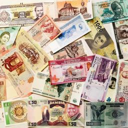 special minds store Special Minds Store® 10 Different Foreign Notes Rare Collection, UNC, Multicolor image 1