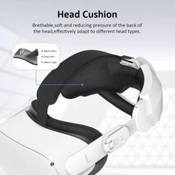 careflection Elite Strap for Oculus Quest 2 / Meta Quest 2, Adjustable Head Pad Head Extend Strap Replacement Provides Longer Enhanced Grip, Comfortable Balance and Support Better Headset Comfort VR Accessory v2 image 3