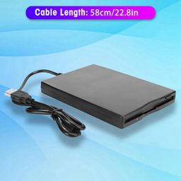 hilitand Portable USB Floppy Drive 3.5 Inch Card Reader Computer Accessory USB External Floppy Drive Disk for 10/7 /Vista/Win 8 / XP/ME / 2000 / SE / 98 image 5