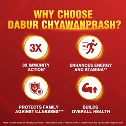 Dabur Chyawanprash : 2X/3X Immunity, helps build Strength and for Stamina – 950g image 4