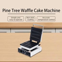 blend art Christmas Tree Waffle Maker, 4pc Non-Stick Waffle Stick Maker, 1550W, 50-300°C Temp Control, 220V, 5-Min Timer, Professional Corn Dog Maker for Home & Commercial Use image 3