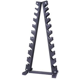 Kobo Imported A-Frame Dumbbell Rack Stand Only, 10 Tier Weight Rack for Dumbbells (350 Kg Weight Capacity) image 1