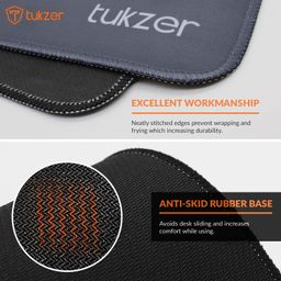 Tukzer Large Size (795mm x 298mm x 2mm) Extended Gaming Mouse Pad| Stitched Embroidery Edges| Non-Slip Rubber Base |for Computer Laptop | Keyboard Mouse Pad for Office & Home (Retro-Game) image 4
