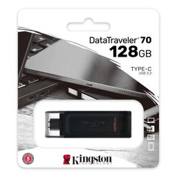 Kingston DataTraveler 70 128GB Portable and Lightweight USB-C flashdrive with USB 3.2 Gen 1 speeds DT70/128GB image 2