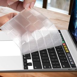 oaky Keyboard Protector Compatible with MacBook Pro M1 13 inch 2020 Model - A2338, A2289, A2251, Ultra Thin Keyboard Cover Waterproof Dust-Proof Keyboard Skin for MacBook Pro 13 M1 - TPU Clear image 4