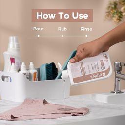 Ethiek Undergarment Liquid Detergent | Plant-Based Detergent for Intimate Wear | Odour Control, Disinfectant, pH Balanced | No Soaking Needed, 100% safe for Delicates, Suitable for hand wash (300ML) image 3