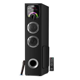 FRONTECH Spark Series 60 Watt Tower Speaker with Bluetooth 5.0 Wireless Technology with LED Digital Display and USB Port and Wired Mic for Karaoke with Volume Control (SW-0163) image 1