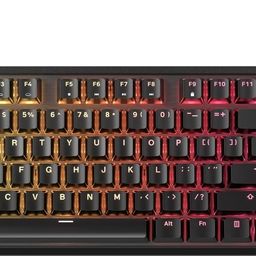 Corsair K70 CORE TKL RGB Mechanical Gaming Cable Keyboard MLX Red v2 Linear Switches - Sound Dampening - Rotary Dial - Aluminum Top Plate - Onboard Storage image 1