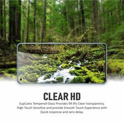 SupCares Military-Grade Gorilla Tempered Glass Screen Protector for Oppo Reno7 Pro (6.5 Inch) With Installation Kit | Edge to Edge Coverage | Black image 3