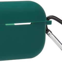 amazon basics AmazonBasics Case for Apple AirPods Pro 2 2nd Generation, TWS Soft Silicone Pouch with Hook, 360° Full Shock-Absorbing Protection (Green) (Cover Only) image 1