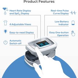 Beurer PO30+FT09 Pulse Oximeter and Thermometer, 5 Years Warranty (Multi) image 4