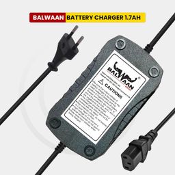 balwaan krishi Battery Charger, 1.7A Output Current | 12V DC Output Volt | Plastic Material | 220V AC Input Volt image 4