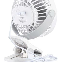 Bajaj Pygmy Mini Fan 110MM | USB Charging | Multi-Clip Function | Rechargeable | 4-Hr Back-up | Silent Operation | Longer Battery Life | Energy Efficient | Portable【White】 image 4