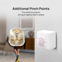 north-west Wipro Northwest 16 Amp 3-Pin Plug Top with Solid Brass Pins and an Indicator | Suitable for AC, Geyser, Microwave etc.| Made of FR Grade Polycarbonate (Pack of 1, White) image 3