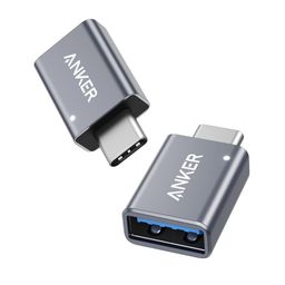 USB C Adapter (2 Pack), Anker USB C to USB Adapter High-Speed Data Transfer, USB-C to USB 3.0 Female Adapter for MacBook Pro 2020, iPad Pro 2020, Samsung Notebook 9, Dell XPS and More Type C Devices image 1