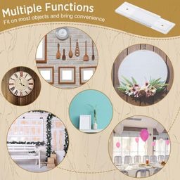 Hooipo Self Adhesive Power Strip Holder Surge Protector Fixator Wall Mount Punch Free Under Desk Cable Management for Remote Control Router Computer Home and Office Wall Plugin Holder (Pack of 3) image 4