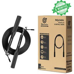 wearslim Wearslim® Professional Metallic Handle Speed Skipping Rope with Adjustable Length Rope and Anti-Slip Handles, Perfect for Crossfit, Double Unders and HIIT Cardio - Assorted Color image 2