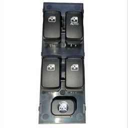 Generic Power Window Switch Compatible For Hyundai Getz (01.2004-03.2010) All Models - Push Button Actuator - Black - ON-OFF Operation image 1