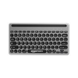 Amazon Basics Wireless Keyboard and Mouse Set with Bluetooth multiconnect, 2.4GHz Receiver,1600 DPI, Smartphone/Tablet Holder, Built in Rechargeable Battery image 2