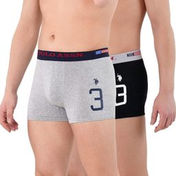 u.s. polo assn. Mens Numeric Print Cotton Stretch I015 Trunks (Pack of 1) image 1