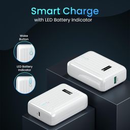 Portronics Zapcell 10k 10000mAh 22.5W Pocket Size Nano Powerbank with Compact & Light Weight Design,Type C PD Output/Input, USB-A Output,Power Delivery,Quick Charge for iPhone, Android,Other Devices image 4