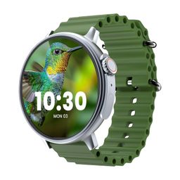 CELLECOR M7 PRO RAY 1.43" AMOLED Display | 700 NITS | AOD | BT-Calling | AI Voice | Split Screen | IP67 | Rotating Crown | SmartWatch (BLACK/GREEN) image 1