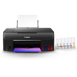 Canon PIXMA MegaTank G670 6 Colour, Print,Scan,Copy, High Volume Printing Photo Printer, User Replaceable Print Heads & Maintainence Cartridge image 2