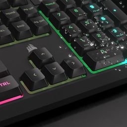 Corsair K55 CORE RGB Gaming Keyboard,Dynamic RGB Backlit Keys,Dust & Spill-Resistant,Six Customizable Macro Keys,Elgato Stream Deck Software Integration,Dedicated Media Keys image 4