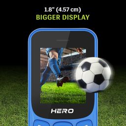 Lava Hero Shakti 2025 Dual Sim Keypad Mobile Phone (with Vibration Alert) | 1.8" Display | Super Saving Battery Mode | Stylish Design | Number Talker | (Pepsi Blue) image 3