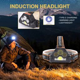 Care 4 Long Range Emeregency Adjustable USB Rechargeable Headlamp Torch Best for Oudoor image 3