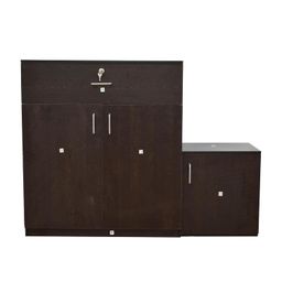 generic Engineered Wood Shoe Rack, Cabinet, Storage, Rack, with Door, Classice Walnut, Wenge (Wenge) image 3